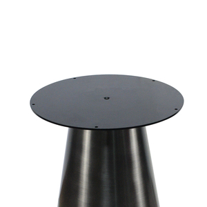 ขาโต๊ะสีดำเคลือบเงาทำจากเส้นผมไทเทเนียมสีดำรูปทรงกรวยสำหรับร้านอาหาร - Product Image 3