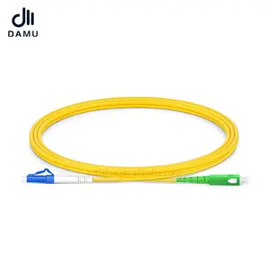 Cabo de remendo de fibra óptica LC UPC para SC APC Simplex OS2 de PVC de modo único de 2,0 mm de comprimento personalizado