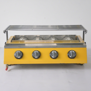 Parrilla de gas comercial de 4 quemadores para mostrador, parrilla de barbacoa de cerámica infrarroja LPG para restaurante al aire libre - Product Image 5