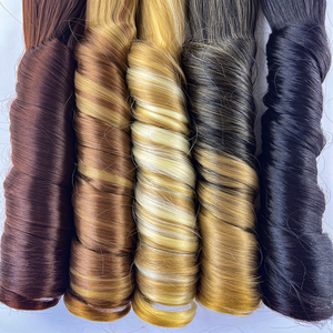 Gran oferta de extensiones de cabello de <span class=keywords><strong>mechas</strong></span> de rizos <span class=keywords><strong>en</strong></span> espiral ondulados sintéticos para trenzas africanas cabello trenzado de rizos franceses suaves - Product Image 5