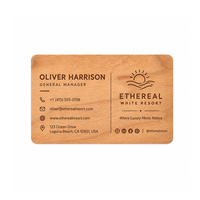 Carte NFC en bois écologique, remplaçant la carte PVC, taille personnalisée, carte de visite numérique RFID