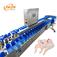 Machine de tri et de calibrage automatique pour volailles, crevettes, huîtres, mangues, avec détection de taille et de poids, pour produits de la mer