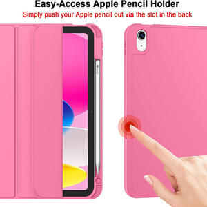 Étui de protection compatible avec les tablettes iPad 10e/11e génération, coque arrière anti-flexion pour iPad A16, étui de tablette pliable en trois parties - Product Image 3