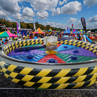 U-Rides U-RB-024-B Barre de saut tournante gonflable et jeux de cordes pour taureau mécanique - Capacité 1 personne Certifié CE