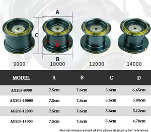 全金属製サーフフィッシングリーシリーズ10 + 1ベアリング30 KG最大抗力釣りリール缶海釣りスピニングホイール - Product Image 3