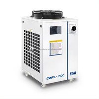 Refroidisseur d'eau industriel S&A CW1000 refroidi par eau 1000W pour pièces de machine de découpe laser