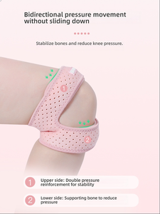 Sangle rotulienne, genouillères pour saut à la corde, compression bidirectionnelle, conception perforée, tissu OK, protection professionnelle unisexe pour - Product Image 2