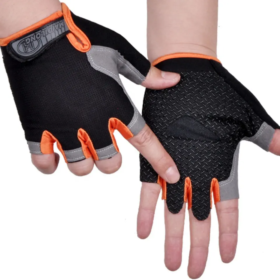 Gants de cyclisme antidérapants Anti-transpiration pour hommes et femmes, gants de sport respirants Anti-choc pour vélo