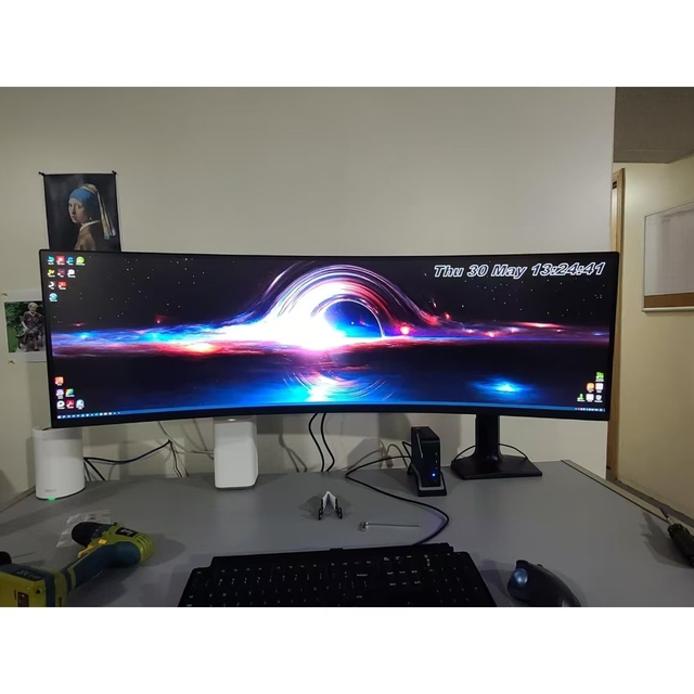 Oem Professional 5K Led Super Wide Display 144Hz Curved Led 49 Inch Gaming Monitor With Fixed Base