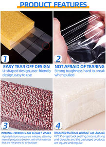 Sac sous vide en brique de riz en nylon de qualité alimentaire clair Pa/pe en plastique thermoscellable pour céréales grossières - Product Image 4