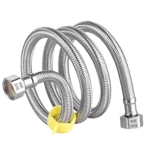 Tuyau flexible en acier inoxydable Huixin 304 tressé, 1,6 Mpa, pour chauffe-eau, raccordement d'eau chaude et froide - Product Image 1