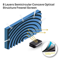 Écran de projection ALR UST de 110 pouces, projecteur à ultra courte focale, 4K 8K, cadre fixe, Fresnel, rejet de la lumière ambiante, 16:9