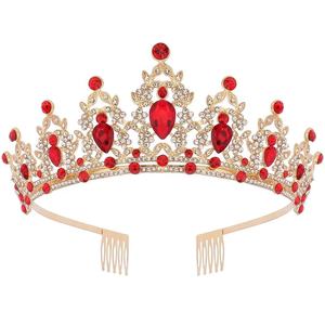 Tiara de Cumpleaños, Graduación, Día de San Valentín para <span class=keywords><strong>Mujer</strong></span>, Corona, Banda, Decoración de Fiesta con Diamantes de Imitación AB, Material de Satén Suave, Personalizable - Product Image 6