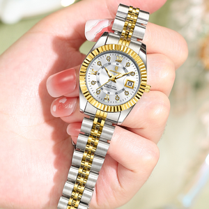 Reloj POEDAGAR <span class=keywords><strong>780</strong></span> para Mujer, Resistente al Agua, Luminoso, con Fecha, Elegante y de Lujo, de Acero Inoxidable, de Cuarzo - Product Image 5