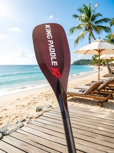 Kingpaddle - Tabla de <span class=keywords><strong>Paddle</strong></span> Surf de Alto Rendimiento, Ultraligera, de Fibra de Carbono, Multiusos, con Pala de 222 cm de Longitud Máxima para Océano - Product Image 6