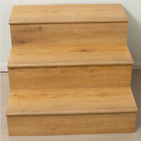 Marches et contremarches d'escalier en vinyle plastique SPC WPC imperméables pour l'extérieur et l'intérieur, OEM ODM, pour escaliers en bois et pièces, vente en gros