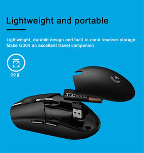 ใหม่โลจิเทค G304 เมาส์สำหรับเล่นเกมไร้สาย 12000 DPI แบบออปติคอลตามหลักสรีรศาสตร์สำหรับการเล่นเกมที่บ้านและที่ทำงาน - Product Image 6