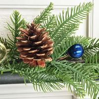 Boule de Noël pour la décoration de Noël, plante artificielle en pin, fausse plante, boule de Noël