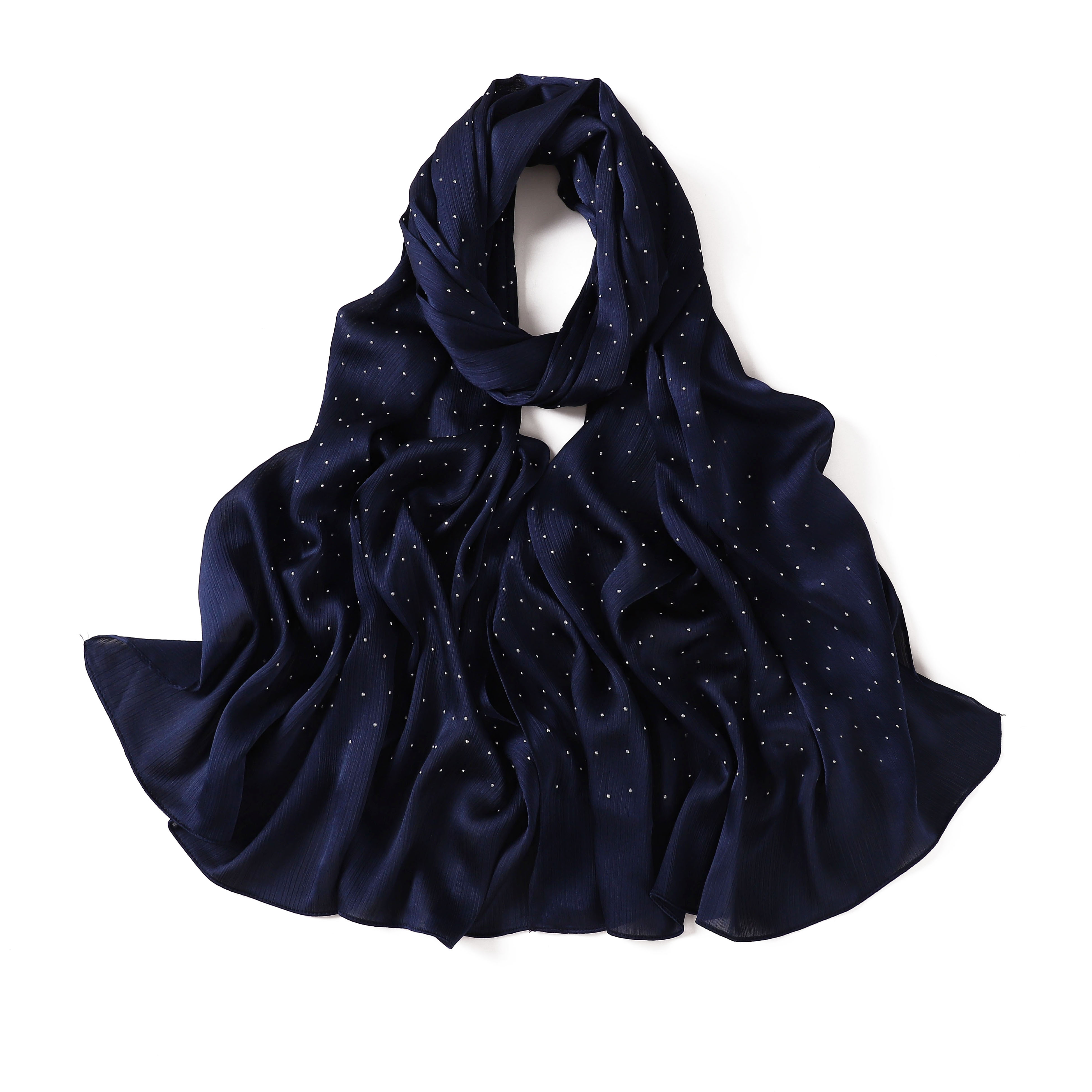 Scialle di raso con piega in pietra-#1