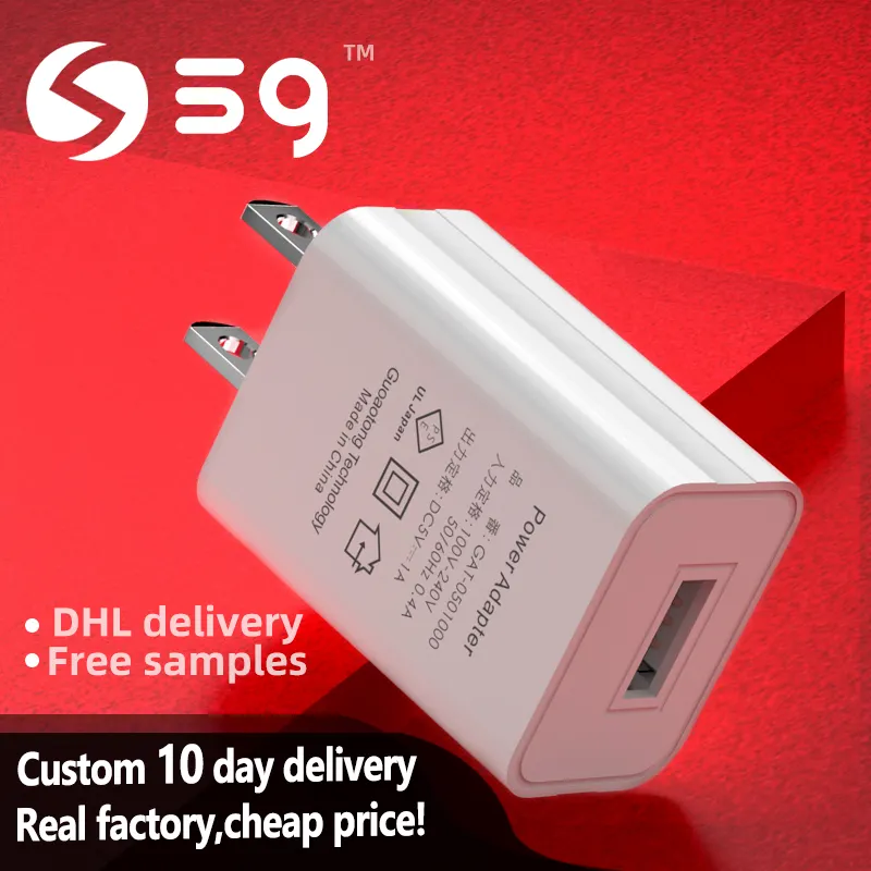 5V 1A Nhật Bản Tiêu Chuẩn PSE Chứng Nhận Sạc Điện Thoại Thông Minh JP USB Port Charger Xách Tay Thiết Kế Thời Trang Sạc Tường