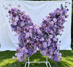 Fleur artificielle en soie faite à la main, grande taille, haute fidélité, douce et réaliste, cascade violette, pour mariage, événement, <span class=keywords><strong>restaurant</strong></span> - Vente en gros TUOYI - Product Image 4