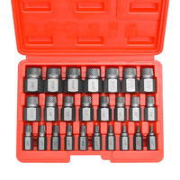 Kit d'extraction de vis cassées universel robuste de 25 pièces pour la réparation de moteurs automobiles et l'entretien de machines industrielles