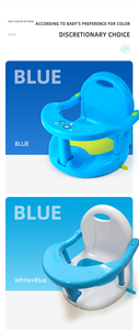 Pliable Antidérapant Sécurité 6-24Infant Bébé <span class=keywords><strong>Bain</strong></span> <span class=keywords><strong>Banc</strong></span> Environnemental Enfant Baignoire Chaise Toddler Douche Siège Oem - Product Image 5