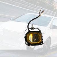 Nouveau projecteur LED 12V 3 pouces pour moto, phare jaune pour lampe automobile