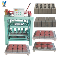 Machine à fabriquer des briques en ciment semi-automatique à haute efficacité, machine à fabriquer des briques personnalisée avec moteur 220v à vendre