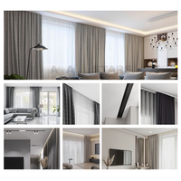 Rails de plafond tendu intérieurs russes, rails à double poulie, accessoires, profilés en aluminium pour plafond tendu noir et blanc
