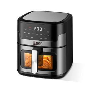 Freidora de Aire Eléctrica Multifuncional Inteligente Mystic de Acero Inoxidable 5L 6L para Uso Doméstico, Diseño Cuadrado - Product Image 2