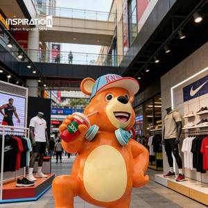 Estatua de Personaje de Fibra de Vidrio Personalizada para Exhibición en Escaparates de Tiendas y Promoción - Product Image 3