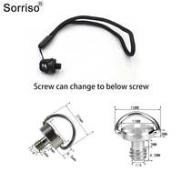 Sorriso D Ringschroef Met Riem 1/4-20 Inch Aluminium Verborgen Snelkoppeling Schroef Statiefplaat Camera Accessoires