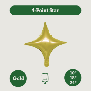 ลูกโป่งฟอยล์4จุด10 18 24นิ้วหลากสีสำหรับปาร์ตี้วันเกิดงานแต่งงานงานปาร์ตี้ฉากหลังสั่งทำ - Product Image 3