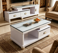 Ensembles de salon modernes 2026 : Meuble TV, Table basse de luxe avec rangement, Table basse de salon, Armoire de rangement