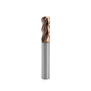 Easy maintenance grooving 10*75 CME solid carbide corner radius end mills for reduce replacement costs