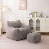 Fauteuil pouf moderne pour salon, nouveau design, canapé en mousse pour intérieur, tissu décoratif, rembourrage en mousse déchiquetée, utilisation scolaire