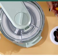 Machine à glace molle automatique domestique pour comptoir, pour la préparation de cornets de glace faits maison, idéale pour les desserts des enfants