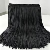 Nouvelle dentelle à franges plates en PU tissé haute densité de 20 cm et 30 cm pour la décoration des ourlets de vêtements