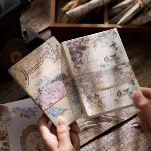 100 Tờ Mỗi Gói Vật Liệu Giấy Gỗ Màu Giấy Vương Quốc Loạt Cuốn Cẩm nang Cổ Điển Trang Trí Cơ Sở Vật Liệu Máy Tính Xách Tay - Product Image 1