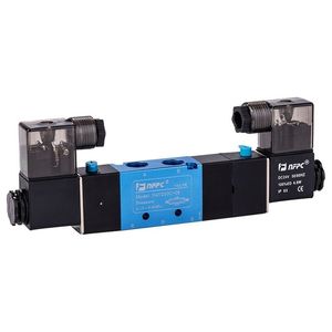 Válvula Solenoide de Tres Posiciones y Cinco Vías Nfpc N4V280C 08, Control de Aire, Puerto de 1/2 Pulgada, Accionamiento Electromagnético - Product Image 1