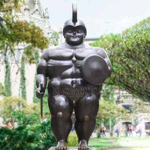 Escultura de Arte de Metal de bronce abstracto de alta calidad, estatua de <span class=keywords><strong>mujer</strong></span> reclinada regordeta para uso en jardín al aire libre - Product Image 4