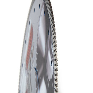 Disque de coupe diamanté de 8 pouces à pressage à chaud, fabriqué en usine, de type maille de poisson continue avec bride - Product Image 6