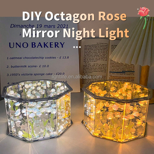 Tiktok Venta caliente Dormitorio Decoración Cúpula <span class=keywords><strong>Led</strong></span> Flor De Cristal Lampara De <span class=keywords><strong>Tulipan</strong></span> para Regalo - Product Image 2