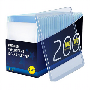 Jinda Premium 35 PT Toploaders <strong>Card</strong> <strong>Sleeves</strong> 3x4" Hard Plastic Sports Trading <strong>Card</strong> Holders Baseball <strong>Card</strong> Protectors Set - Product Image 1