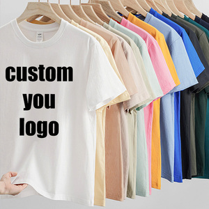 Wholesale 100% Cotton Casual Blank Tshirt <b>Plain</b> Customized Homme T-<b>Shirt</b> Custom Printing Logo Heavyweight T <b>Shirt</b> For Men - Product Image 1