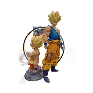 Bolas de dragones <span class=keywords><strong>Super</strong></span> Saiyan Son Goku Pago de paracaídas Busto de medio cuerpo con cabeza intercambiable Modelo decorativo Extragrande - Product Image 1