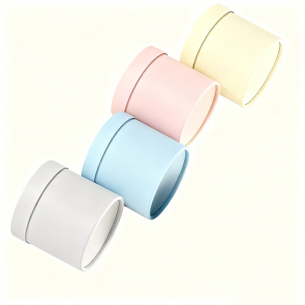Recyclable Round Cardboard Tube Packaging | Sustainable Custom Printed Paper Cylinder for Tea, Coffee & Chocolate Gifts