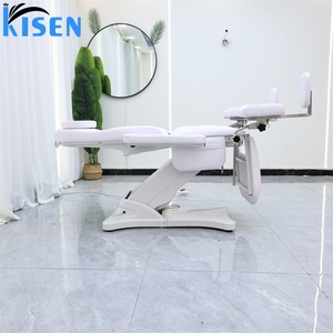 Table de traitement multifonctionnelle électrique KISEN pour hôpital, 2 moteurs, fauteuil d'examen gynécologique, lit d'accouchement obstétrical avec étriers - Product Image 5