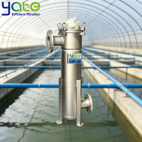 Ensemble de filtration complet à filtre à sac unique en acier inoxydable haute performance pour eaux usées industrielles et eaux sales d'aquaculture